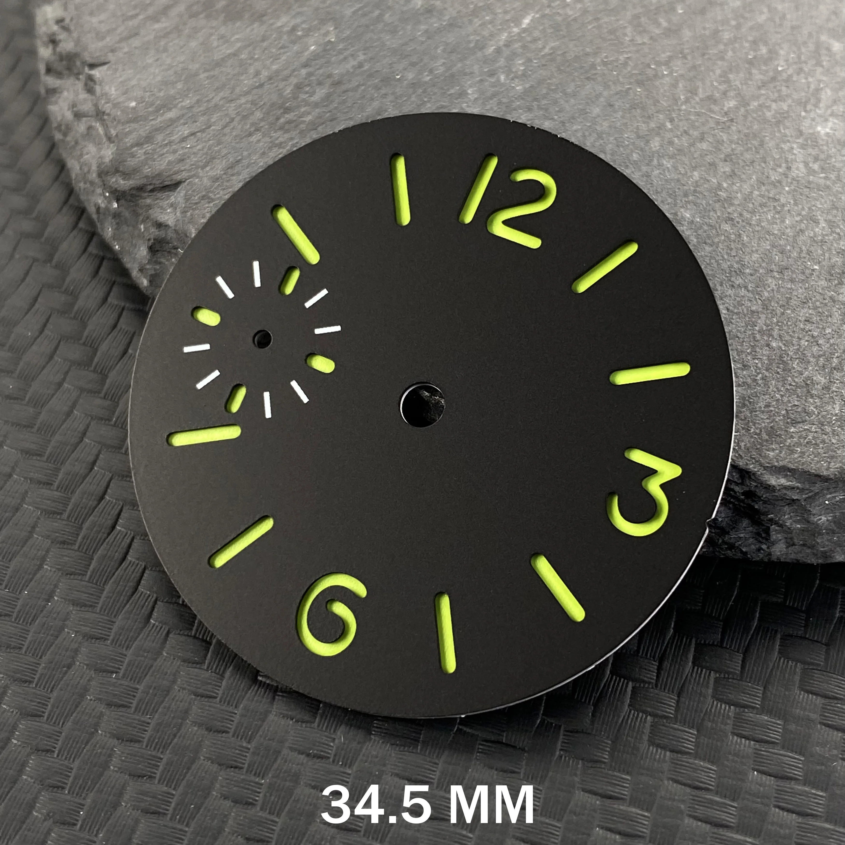 Watch Dial 34.5mm/36mm Face for ETA6497/ ST3600 Movement Watch Green Luminous Accessories Modified Replacement Watch Dial ﻿