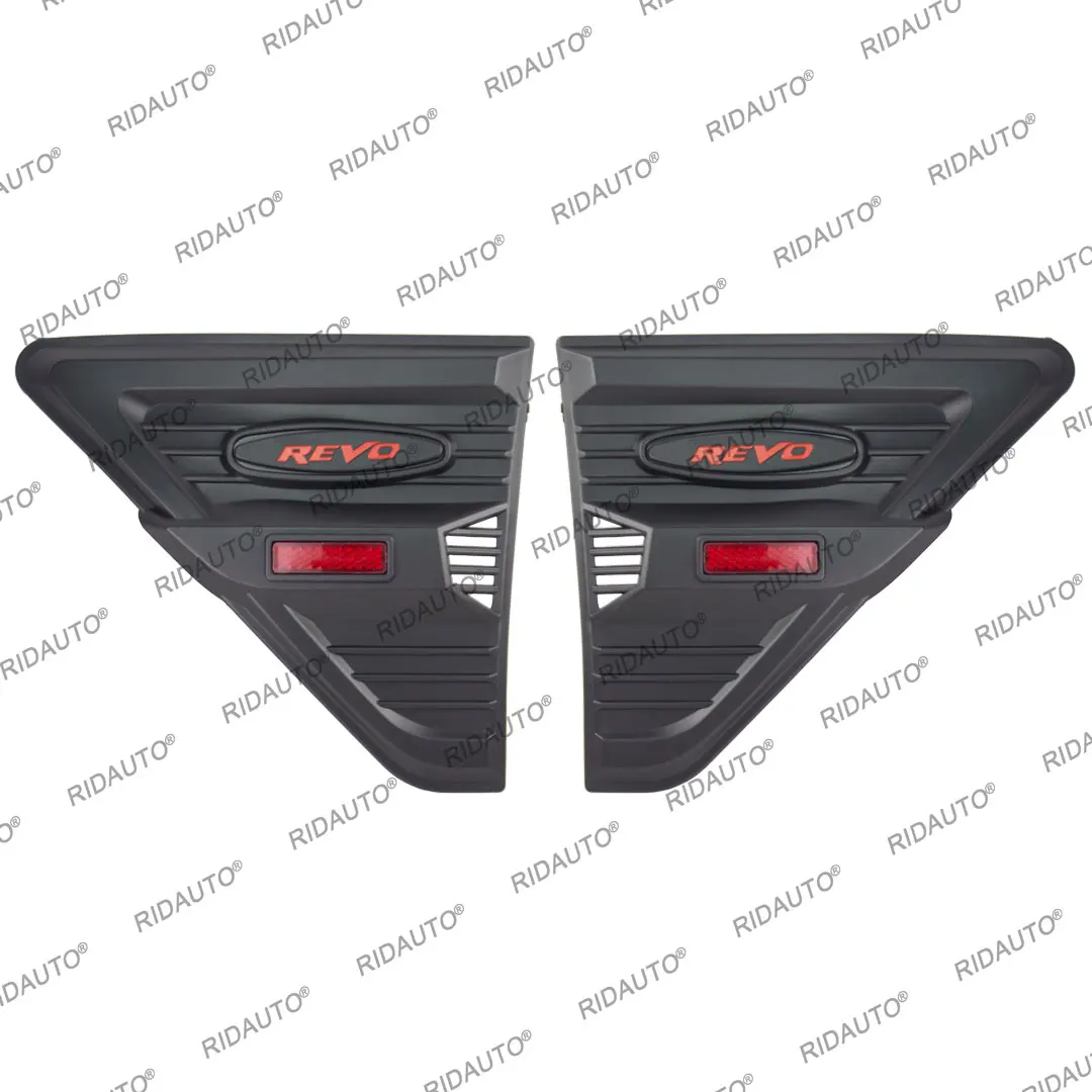 Side Vent Cover JDM Auto Side Wind Lamp Decoration Fit For Toyota Hilux Revo Accessories 2020 -2023