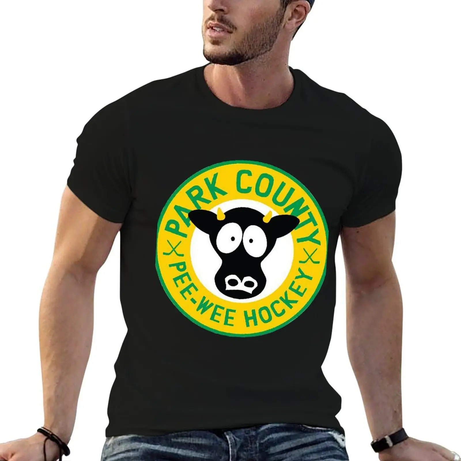 South Park Cows Pee Wee Hockey T-Shirt Lightweight Sport Basic T-Shirt