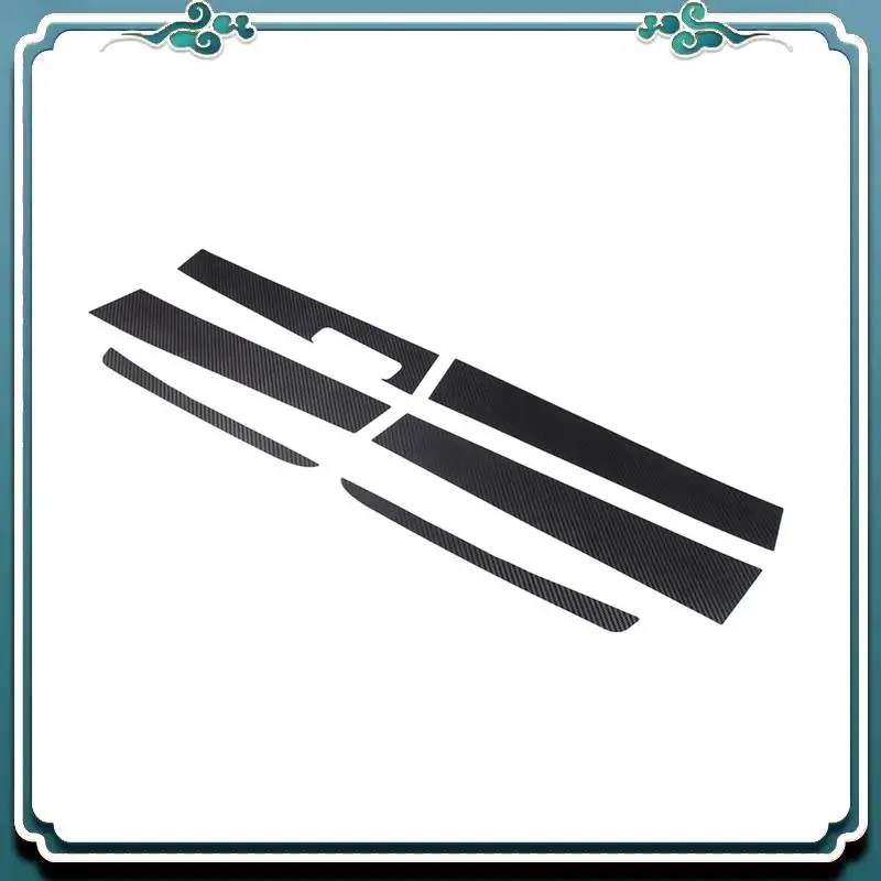 Garniture de couverture de poteau de pilier de fenêtre de porte de voiture, décoration pour Ford Maverick 2022 2023, accessoires, motif en Fiber de carbone