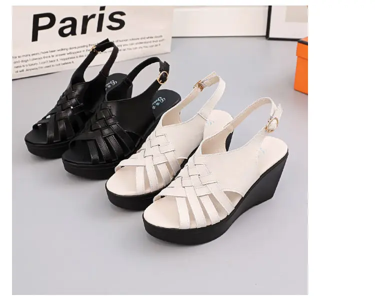 

Летние нескользящие непромокаемые женские сандалии с открытым носком, женские сандалии на высоком каблуке и платформе на толстой подошве, Zapatos Diseñador Lujo Mujer