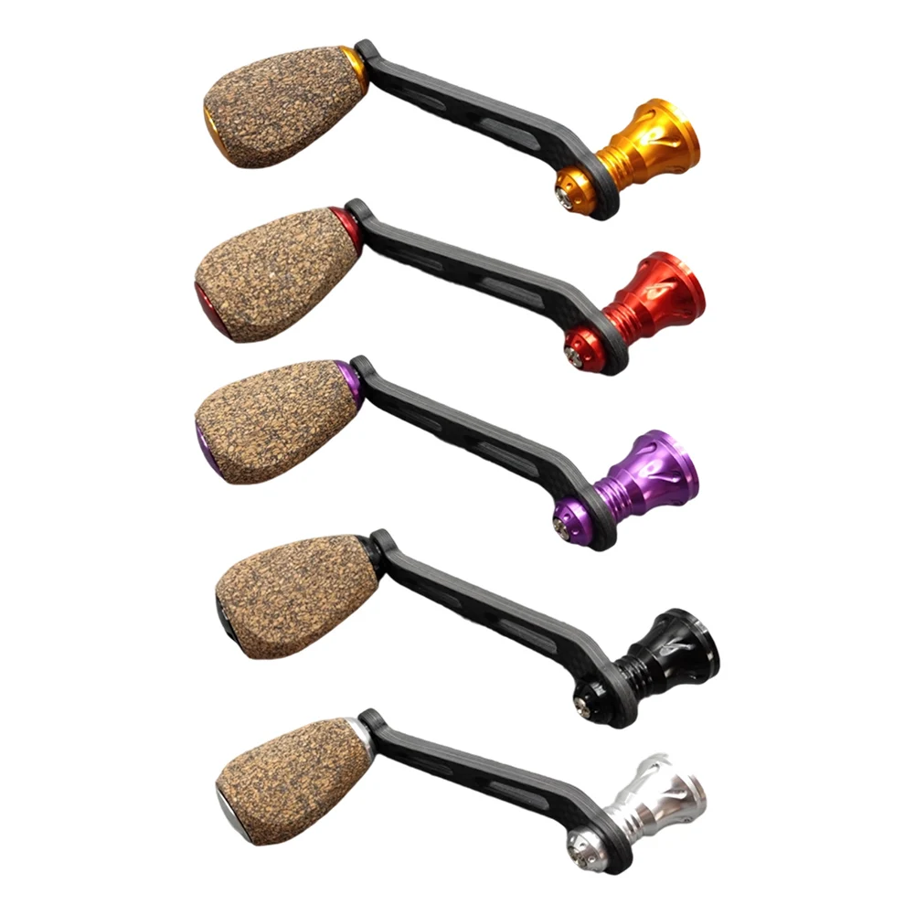 For DAIWA 70mm Screw In Type \Spinnings \Reel \Carbon \Rubber Cork Single Handle Replacement Fishing Reel Handle Parts
