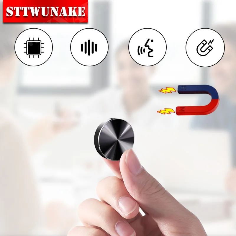 

Built-in Magnet Mini Voice Activated Recorder Small Digital Audio Recording Device Sound Dictaphone STTWUNAKE