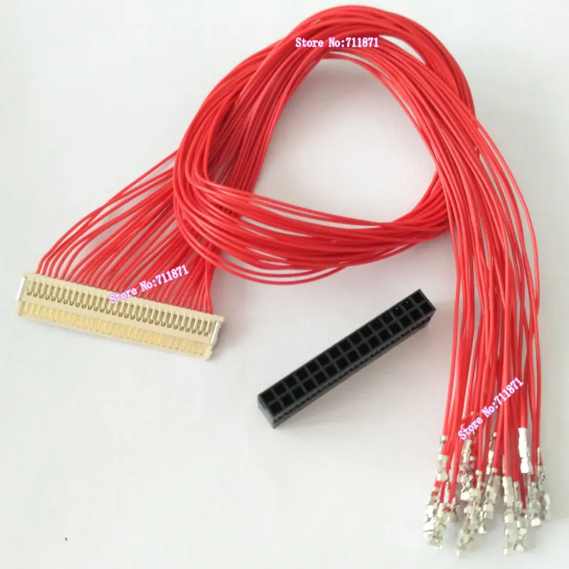 Full Cable 30Pin FI-X30M FI-X30CL DIY Screen cable Line 30P 30Pin LVDS 1ch 2ch 6bit 8Bit Custom Screen Line wire Cord FIX30XL