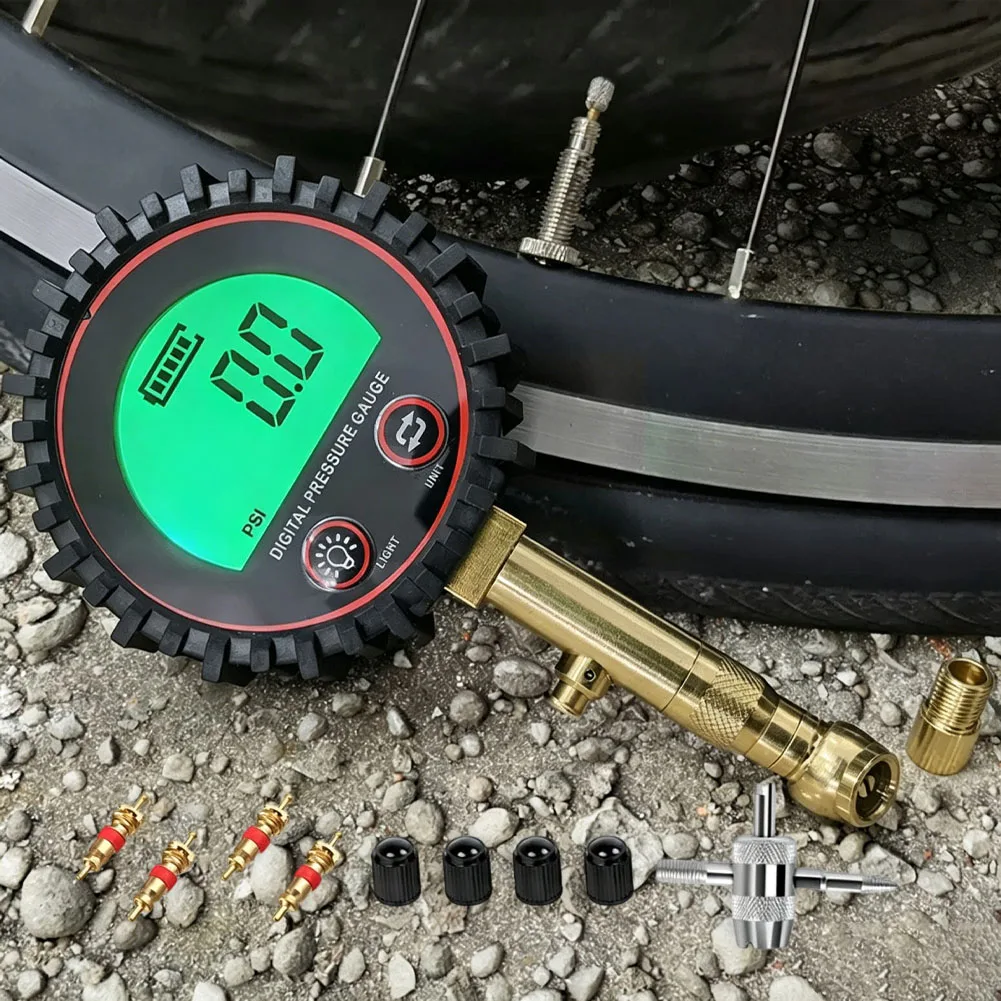 

Цифровой манометр для шин 5–60 PSI 0.24–4 BAR 0.24–4 Kgfcm² 24–400 KPa, набор инструментов и аксессуаров для обслуживания автомобилей