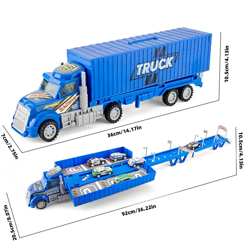 Duży kontener samochodowy deformacja składany wagon samochodowy do przechowywania dzieci zabawka samochodowa samochód wyrzutowy prezent urodzinowy dla chłopca 1 czerwca Dzień Dziecka