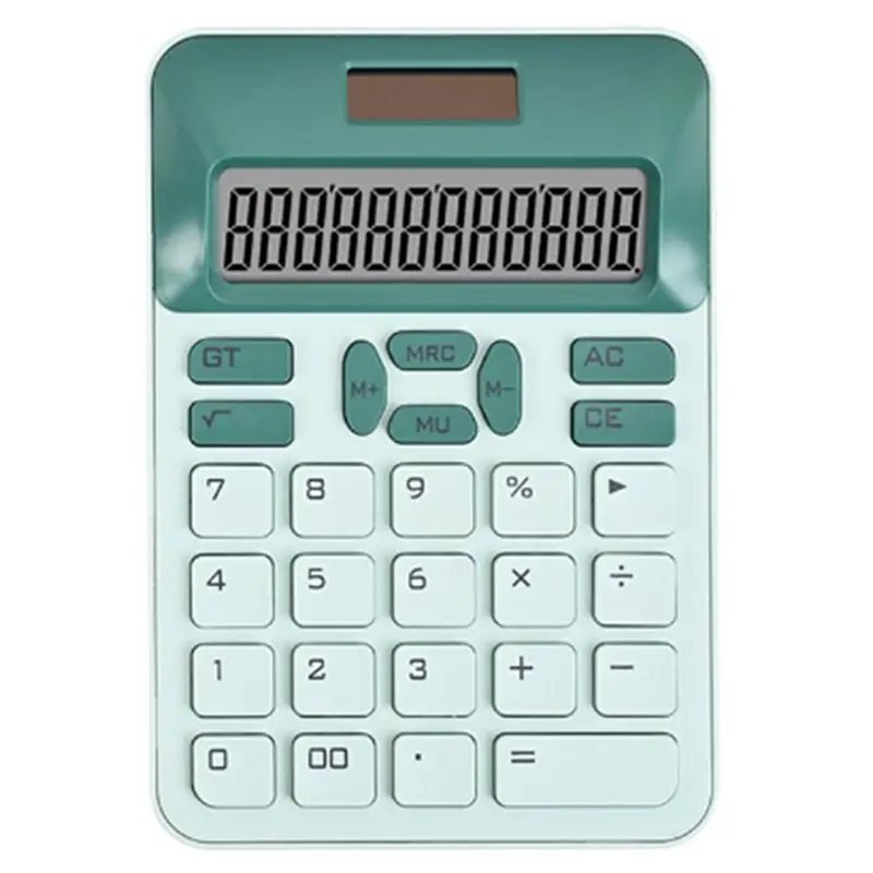 Standard Function Calculator Mechanical Keyboard Calculator Solar & Battery Dual Power Calculator