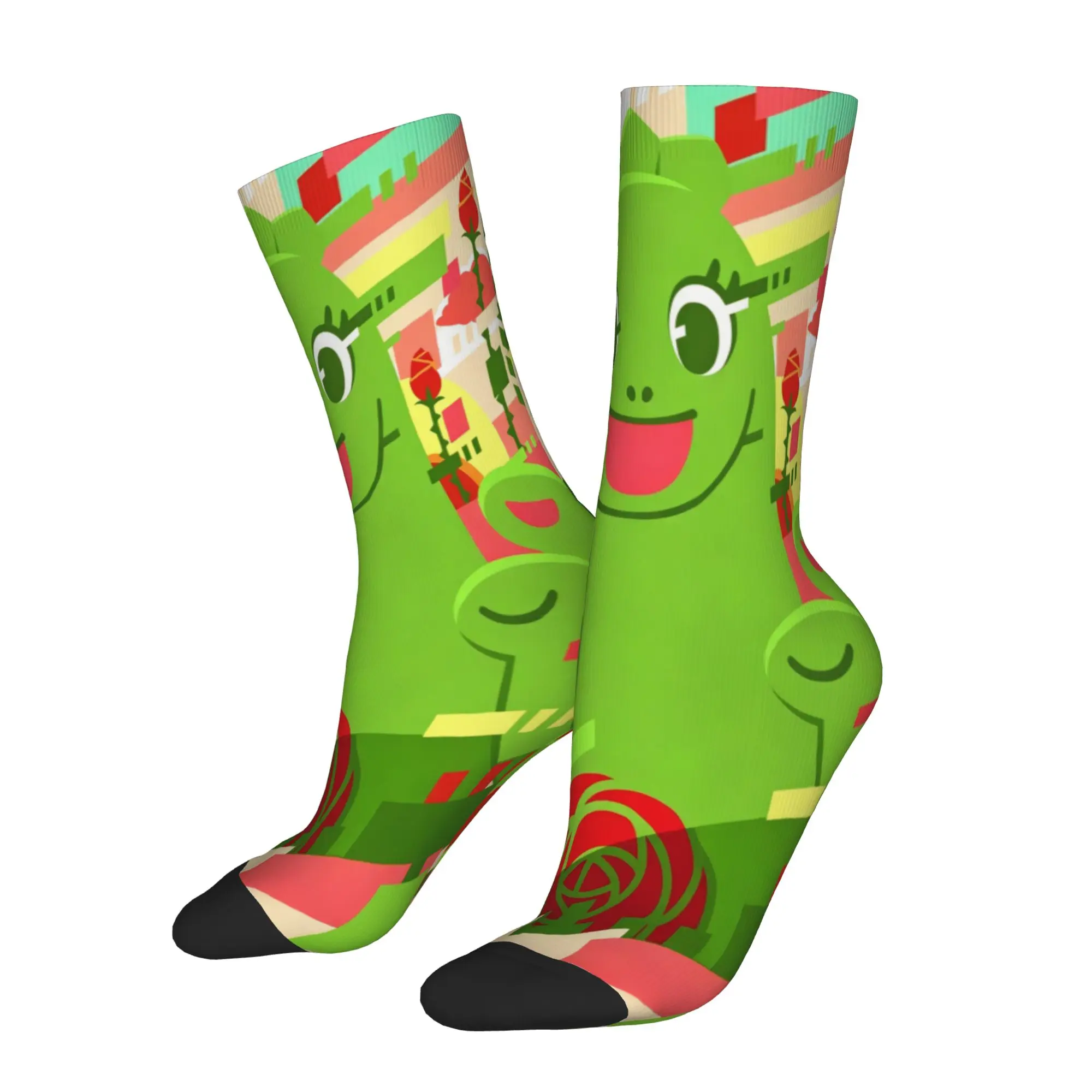 Winter Warm Cool Men's Women's Chibi Monster Raids Again Socks Anime Breathable Middle Tube Socks