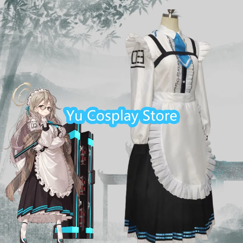 Murokasa Akane Cosplay Costume Game Blue Archive Cosplay Suit Women Maid Dress Halloween Uniforms Anime Clothing Custom Made