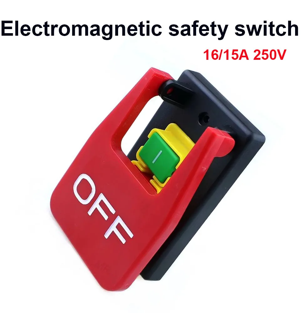 KJD17B 220V-240V 16A 5E4 electromagnetic safety switch with emergency stop cover