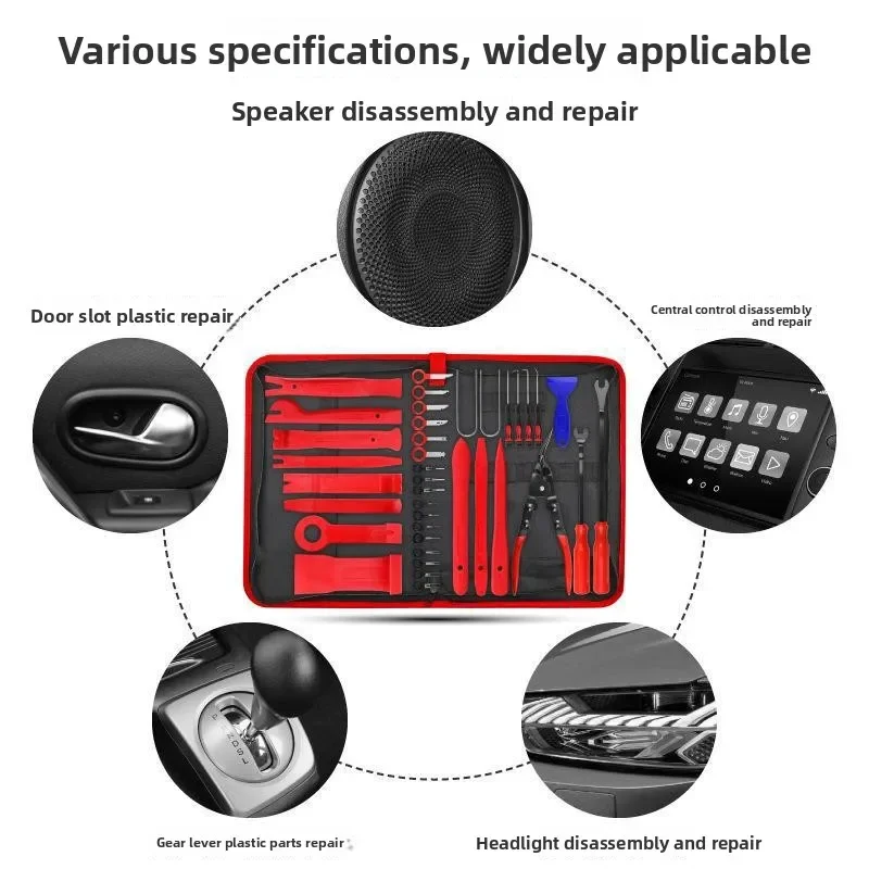 

2025Automotive Interior Instrument Center Console Disassembly and Assembly Crowbar Plate Tool Buckle Screwdriver Set Disassembly