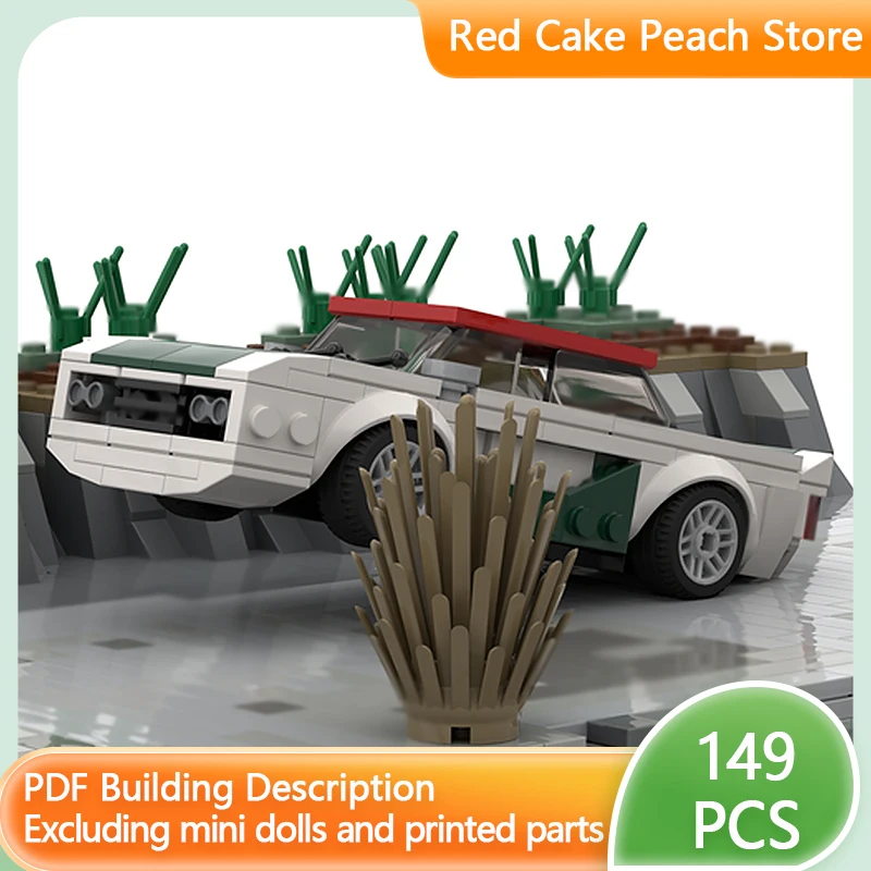 

Модель скоростного гоночного автомобиля MOC, строительные кирпичи, белый седан среднего размера, модульная технология, детские праздничные подарки, сборные игрушки, костюм