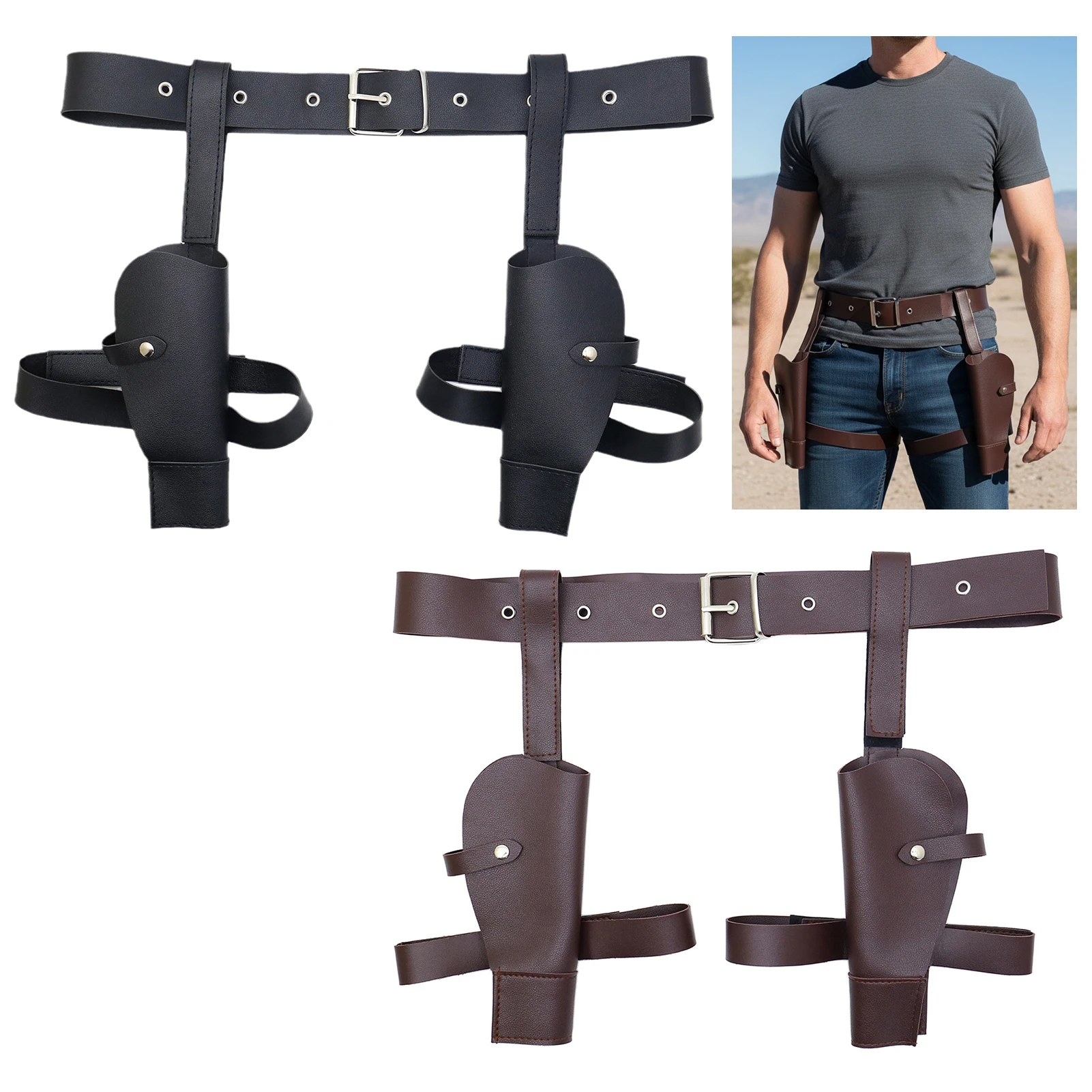 Tomb Raider Lara Coldre Cinto de Cowboy Ocidental Cosplay Prop Acessório para Fantasia de Aventura Role Play Outfit