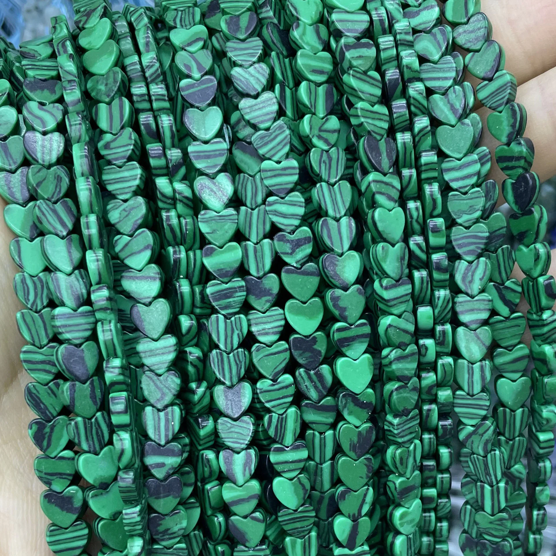 Heart Shape Agates Natural Quartz Jades Turquoises Amethysts Amazonite Loose Spacer Beads For Jewelry Making DIY Bracelet 6MM