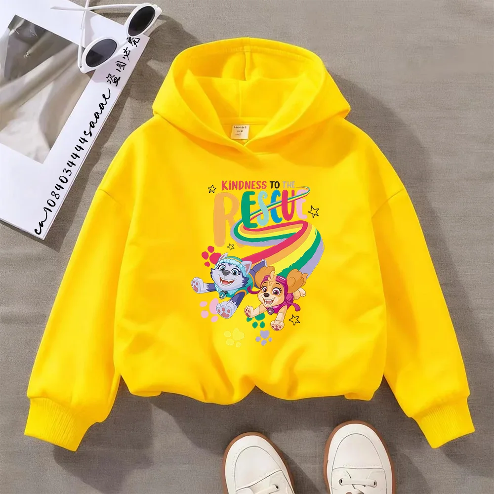 Paw Patrols Clothing for Boys Anime Cotton Sweatshirt Jumpers for Children Thin Tops Trendy Baby Clothes Kid Girl Fashion Hoodie