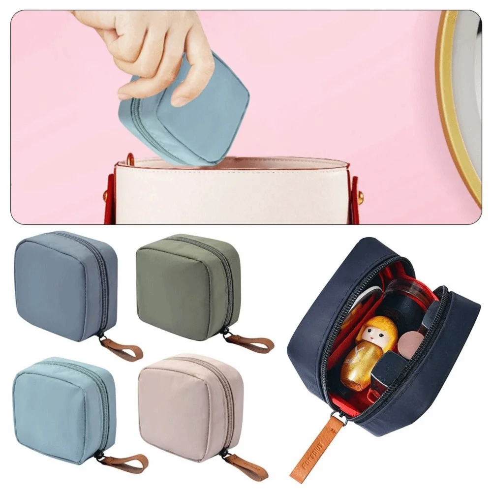 Portable Home Storage Change Purse Sanitary Cotton Bag Mouth Red Bag Cosmetic Bag Storage Bag