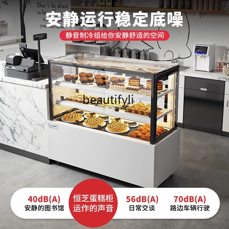 Cake Counter Frozen to Keep Fresh Commercial Fruit Cooked Dessert Freezer Air-Cooled Desktop Display Cabinet