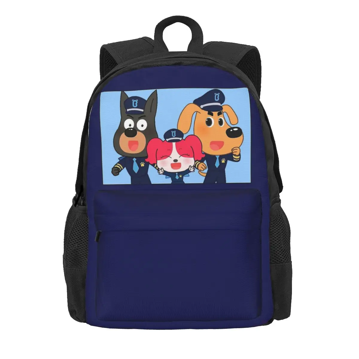 Sheriff Labrador-mochilas escolares de dibujos animados para niños y niñas, bolsa de hombro para ordenador portátil