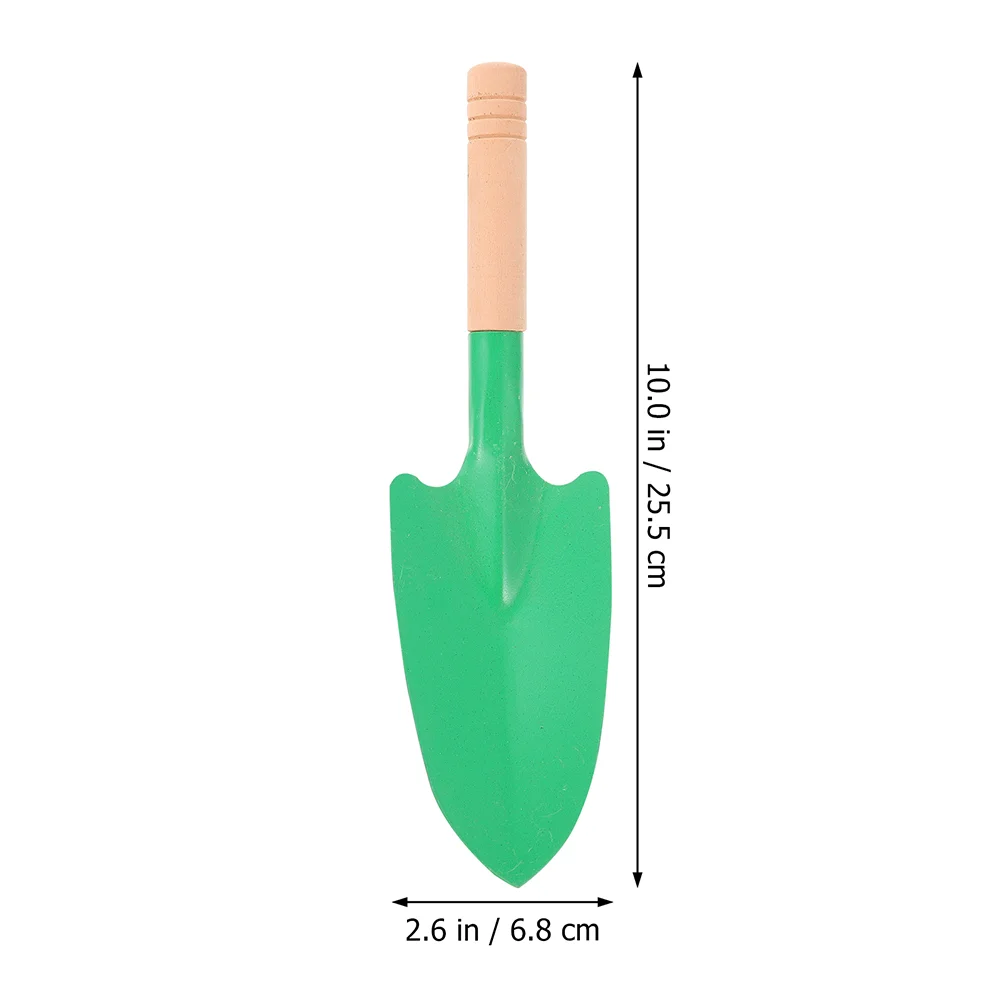 8 Pcs Gardening Wooden Handle Child Tool Planting Spade Trowel Iron Shovels for Digging