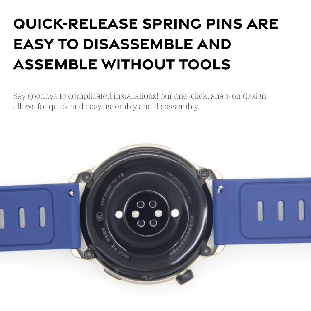 22mm 20mm 時計ストラップ Amazfit GTS 4/GTR 4/3/2 Mini/Pro/Balance 用 防汗スポーツシリコンブレスレット Huawei GT 4/2e バンド用