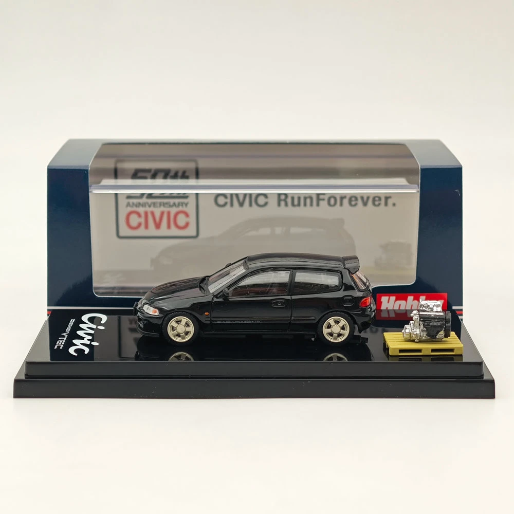 Hobby Japan 1/64 für CIVIC (EG6) Sir-S mit Motoranzeige Modell HJ 641017 S Diecast Models Cars Collection Auto Miniatur-Autospielzeug