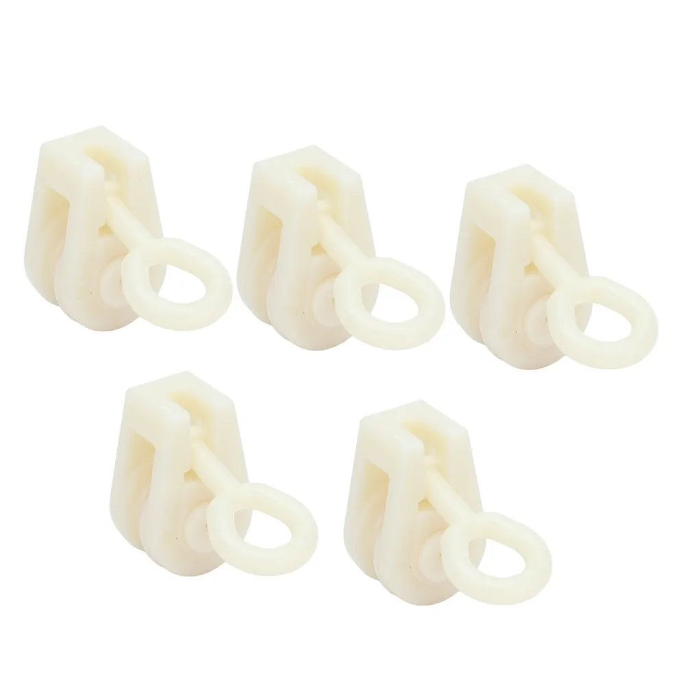 25pcs Plastic Fixed Pulley System Enclosed Waterproof Greenhouse Pulley Accessories Wear Resistant Corrosion Resistant