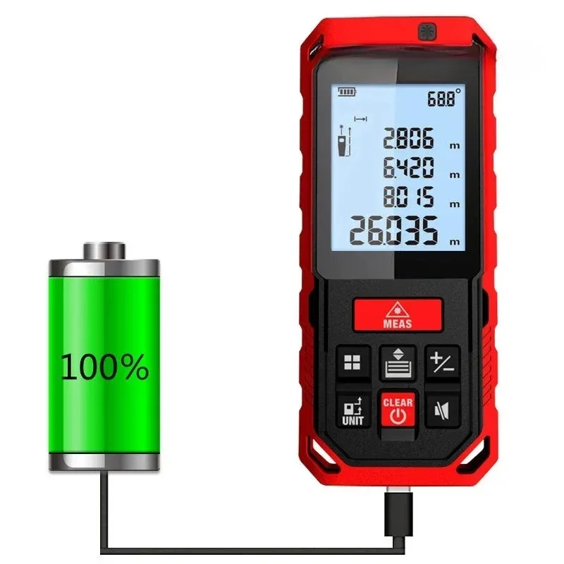 Mileseey S2 laserafstandsmeter met groen laserlicht afstandsmeter 100m