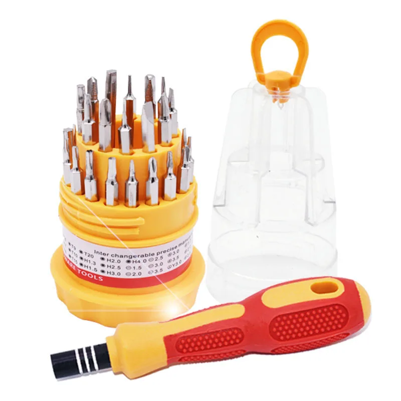31 in 1 Precision Screwdriver Set Multi-function Hand Tool Kit for Mobile Phone Laptop Computer DIY Repair Maintenance