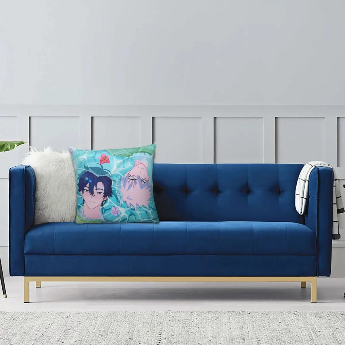 Link Click Anime Square Pillowcase Pillow Cover Cushion Decor Comfort Throw Pillow for Home Car