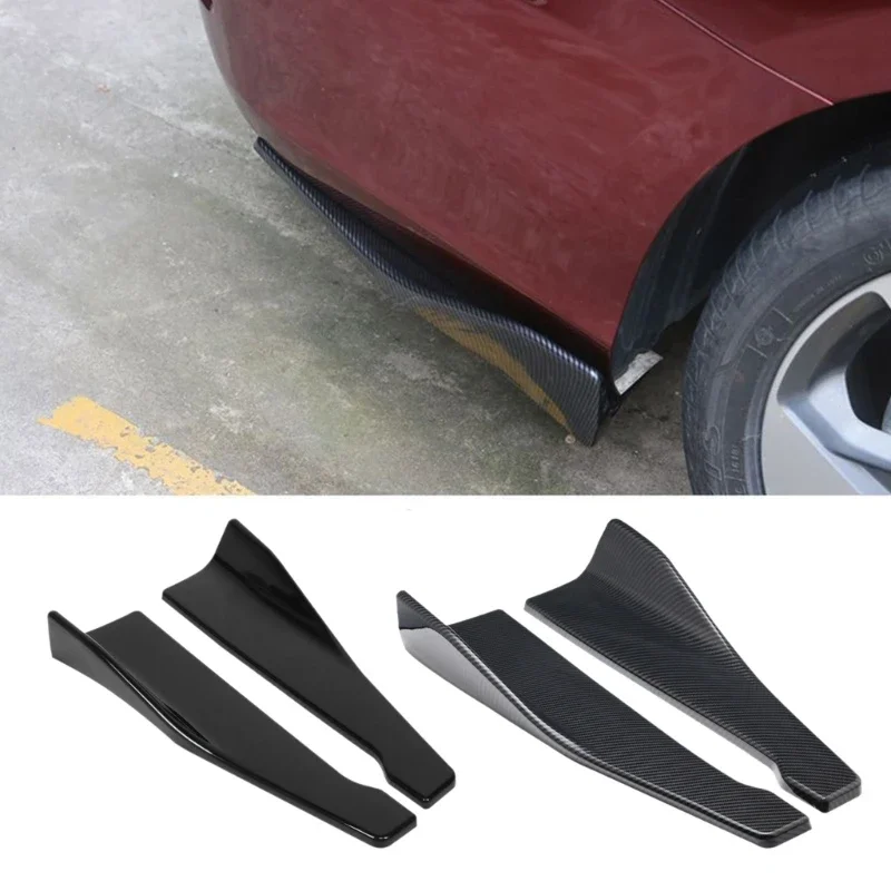 ABS Car Bumper Spoiler Rear Lip 48cm Side Skirt Guard Rear Lip and Side Skirt Extension for Car Aesthetics Enhancement