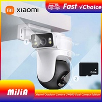 NEW Xiaomi Mijia Outdoor CW500 Dual Camera Version IP66 AI Detection Full-Color Night Vision Smart Home 64g memory card