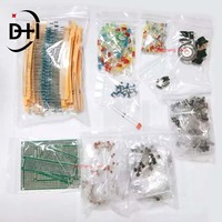 1900 pcs Mega Electronic Component Kit including Assortment + Capacitors + Resistors + LED + Transistors + DC Jacks + PCB +opamp