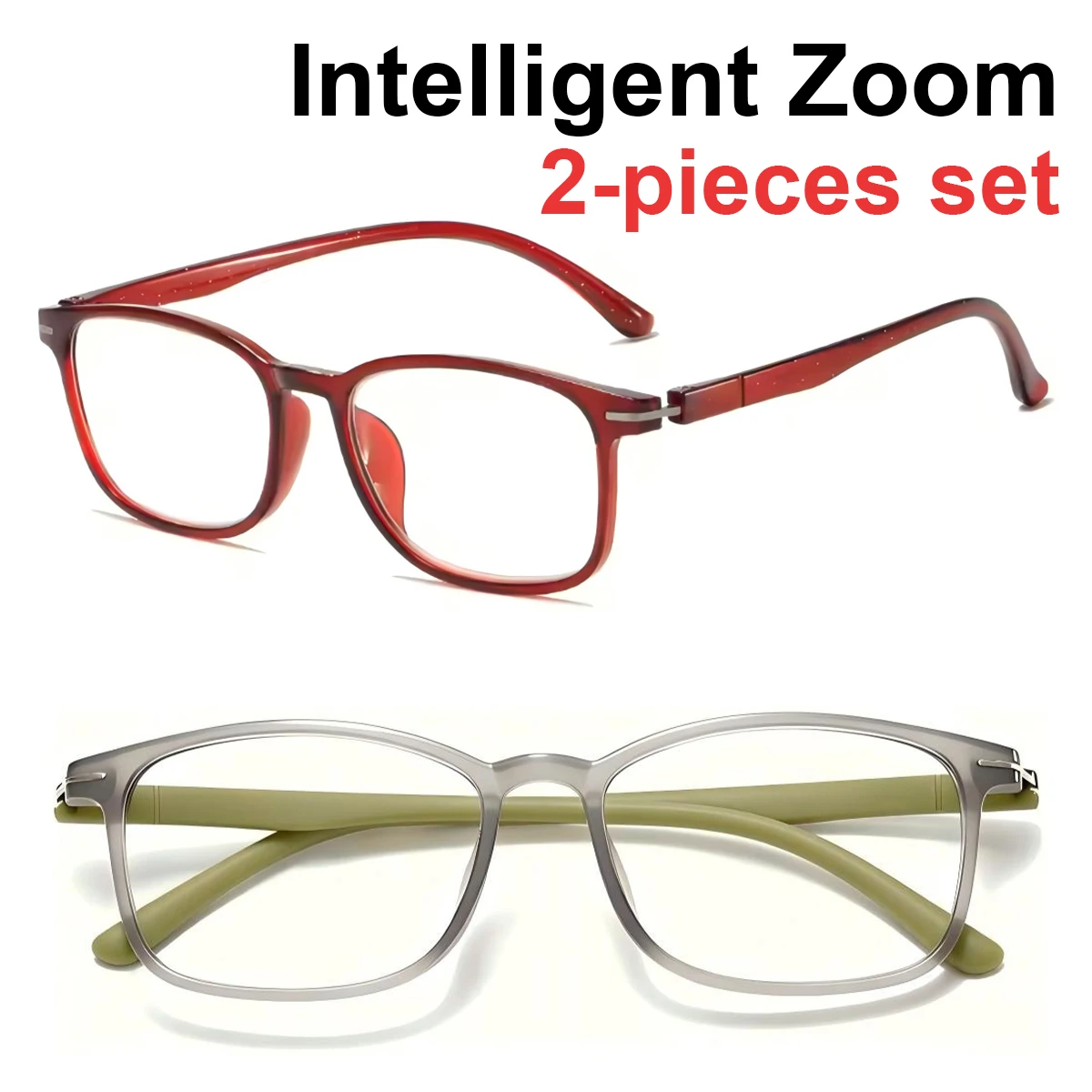 Auto Focus Reading Glasses Automatic Zoom Presbyopia Glasses Self Adjustable Anti Blue Light Computer Readers for Men Women L10
