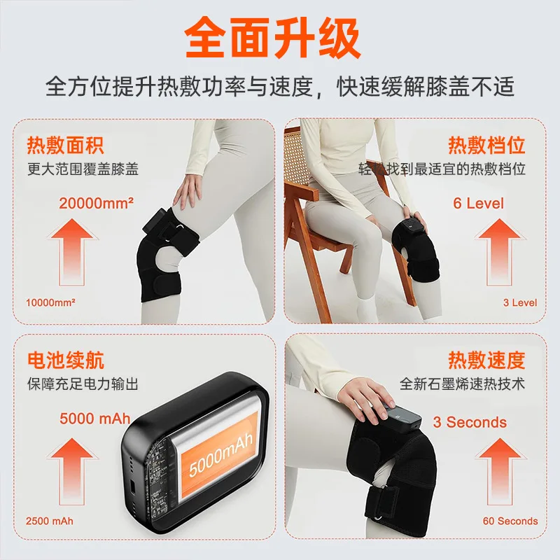 

Customizable Knee Massage Instrument Electric Heating Knee Pads Heating Warm Old Man Cold Leg Joint Wormwood