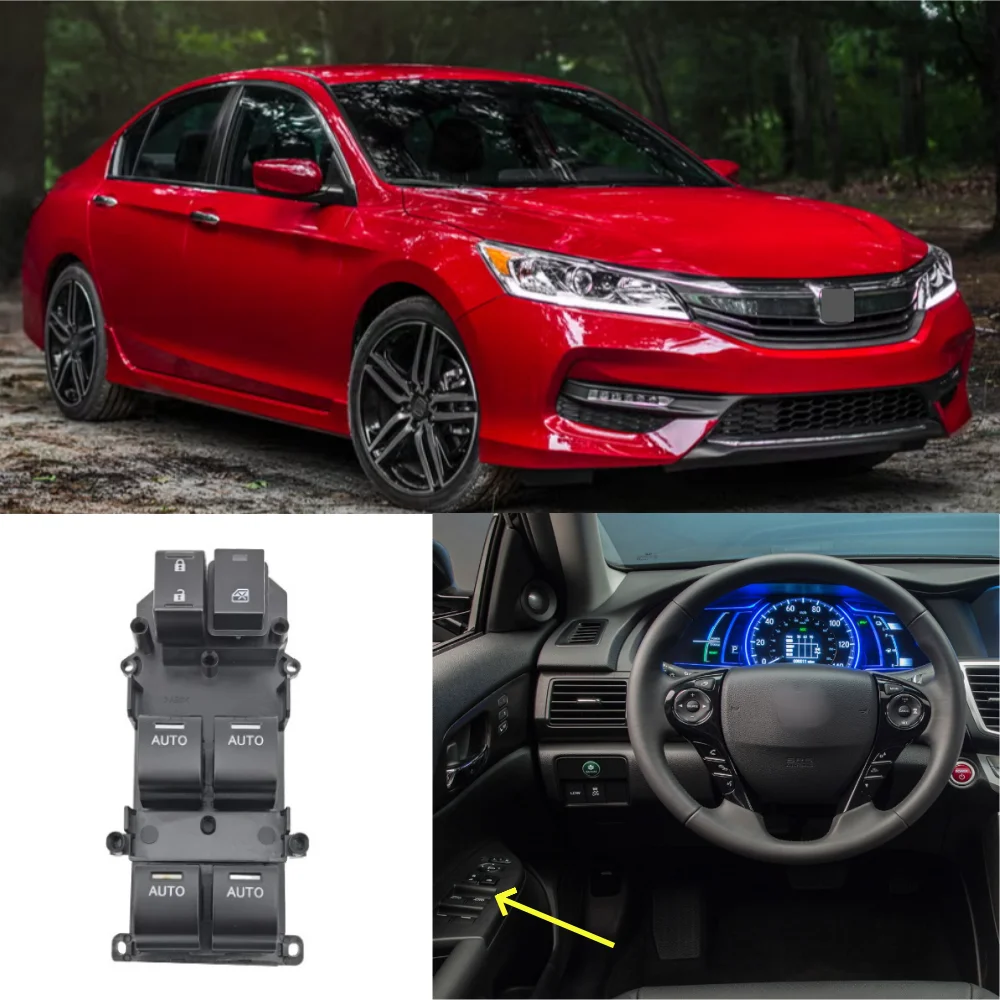 

Для Honda Accord 9-го поколения 2014-2018 оконный электрический подъемник, панель управления стеклом OE: 35750-T2A-H21