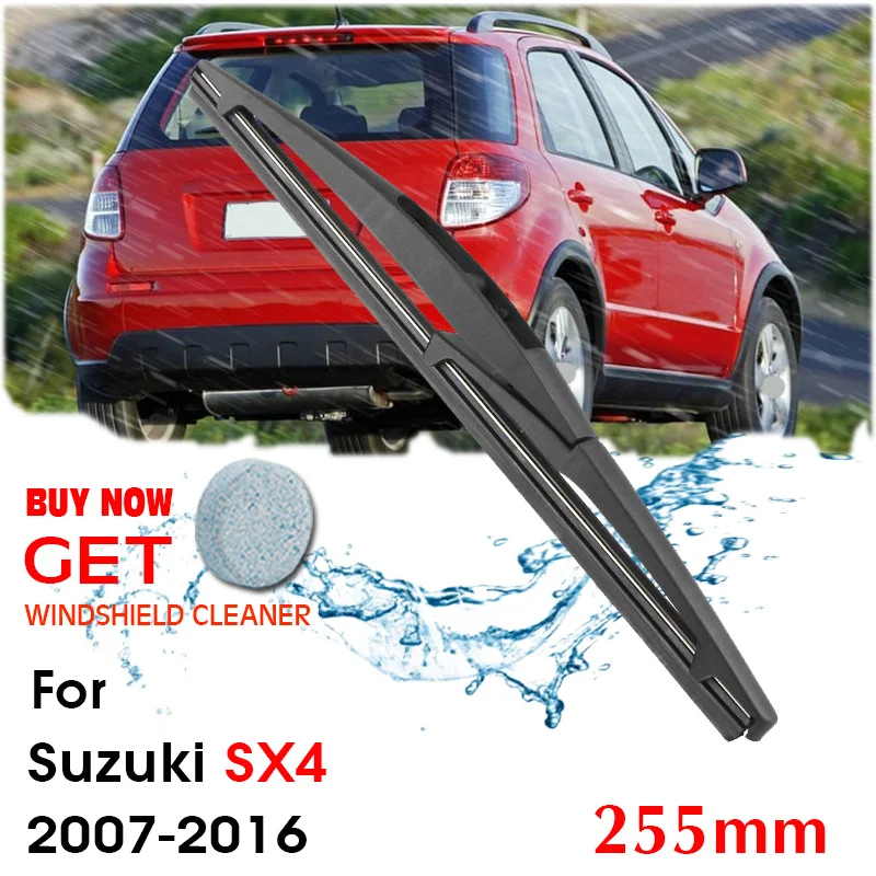 

Car Wiper Blade Rear Back Window Windscreen Windshield Wipers For Suzuki SX4 Hatchback 255 mm 2007-2016 Auto Accessories