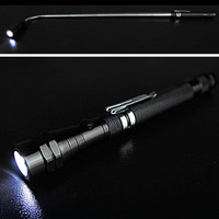 C2 LED Foldable Telescopic Flashlight Waterproof Toech Aluminum Alloy Magnetic Pickup Light Flexible Work Light Car Repair Tools