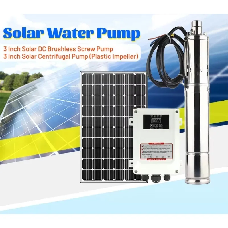 Solar Pump for Agriculture with DC Motor Irrigation System OEM Customizable Efficient Stable Performance for Rural Development