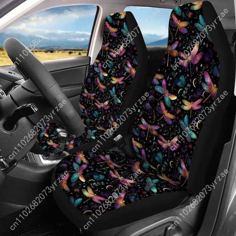 

Celestial Dragonfly Car Seat Covers Universal Environmentally Friendly Interior Decorations Comfortable Breathable Seat Covers