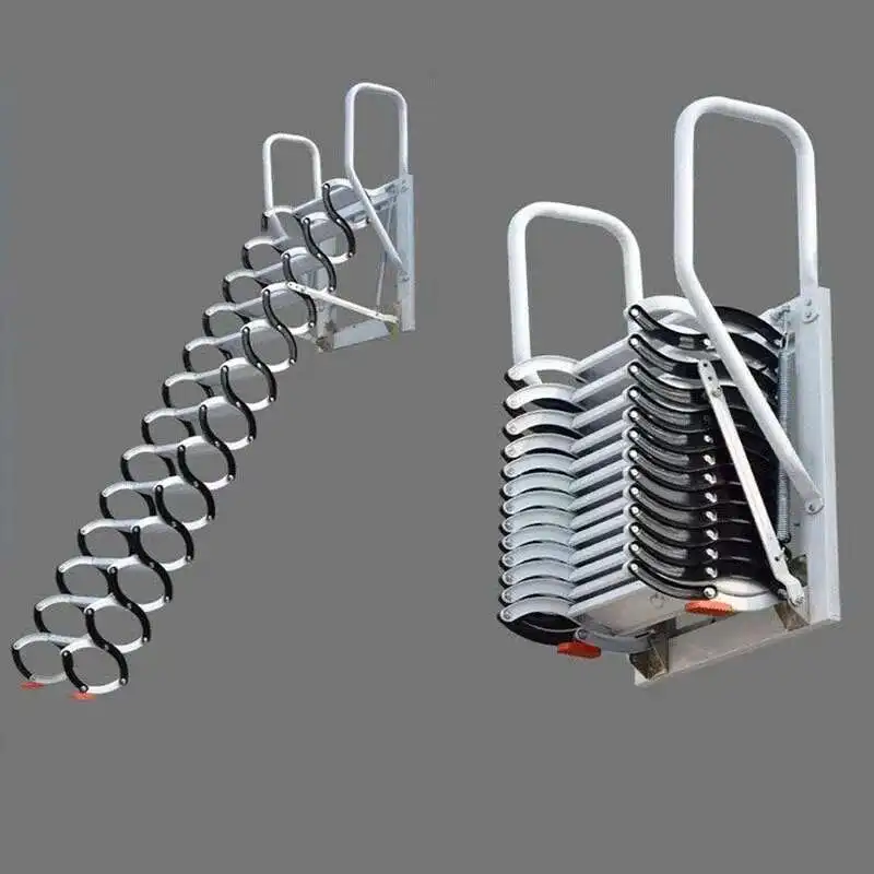 

Invisible Folding Ladders Outdoor Wall-mounted Ladders Attic Retractable Stairs Home Lifting Indoor and Simple Stretching Stairs