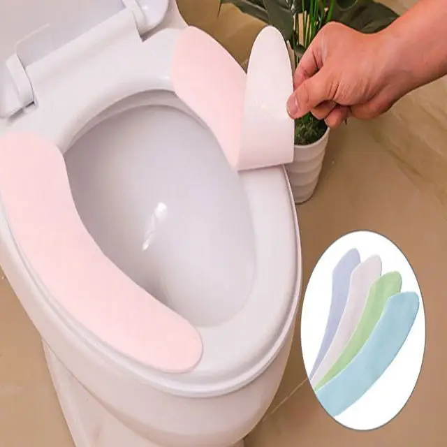 Toilet seat cushion waterproof household toilet sticker adhesive toilet seat cushion toilet seat ring all-season universal