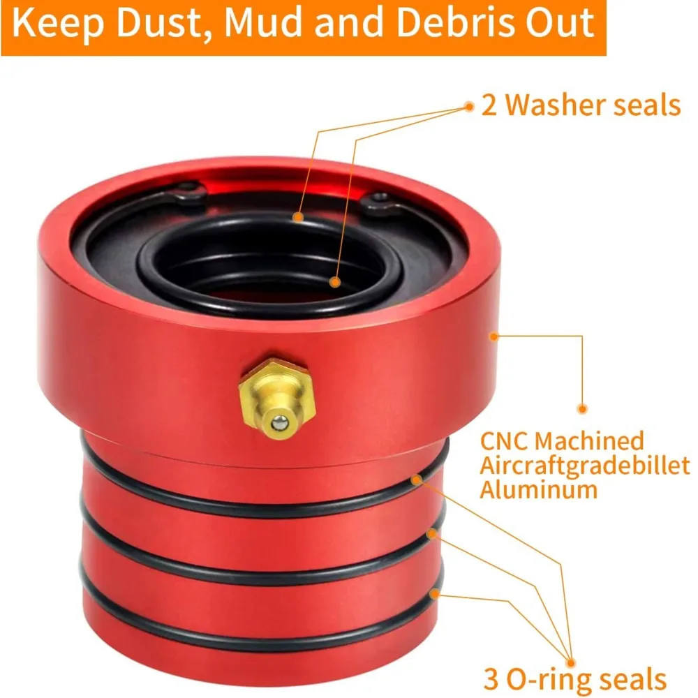 Front Left Right Axle Tube Seals Pair Kit For 1984-2001 Jeep Cherokee XJ / 1987-2015 Jeep Wrangler YJ TJ LJ JK