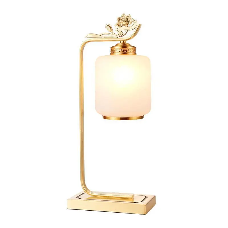 Living room stroke retro bedroom bedside lamp, zen study new desk lamp dimming