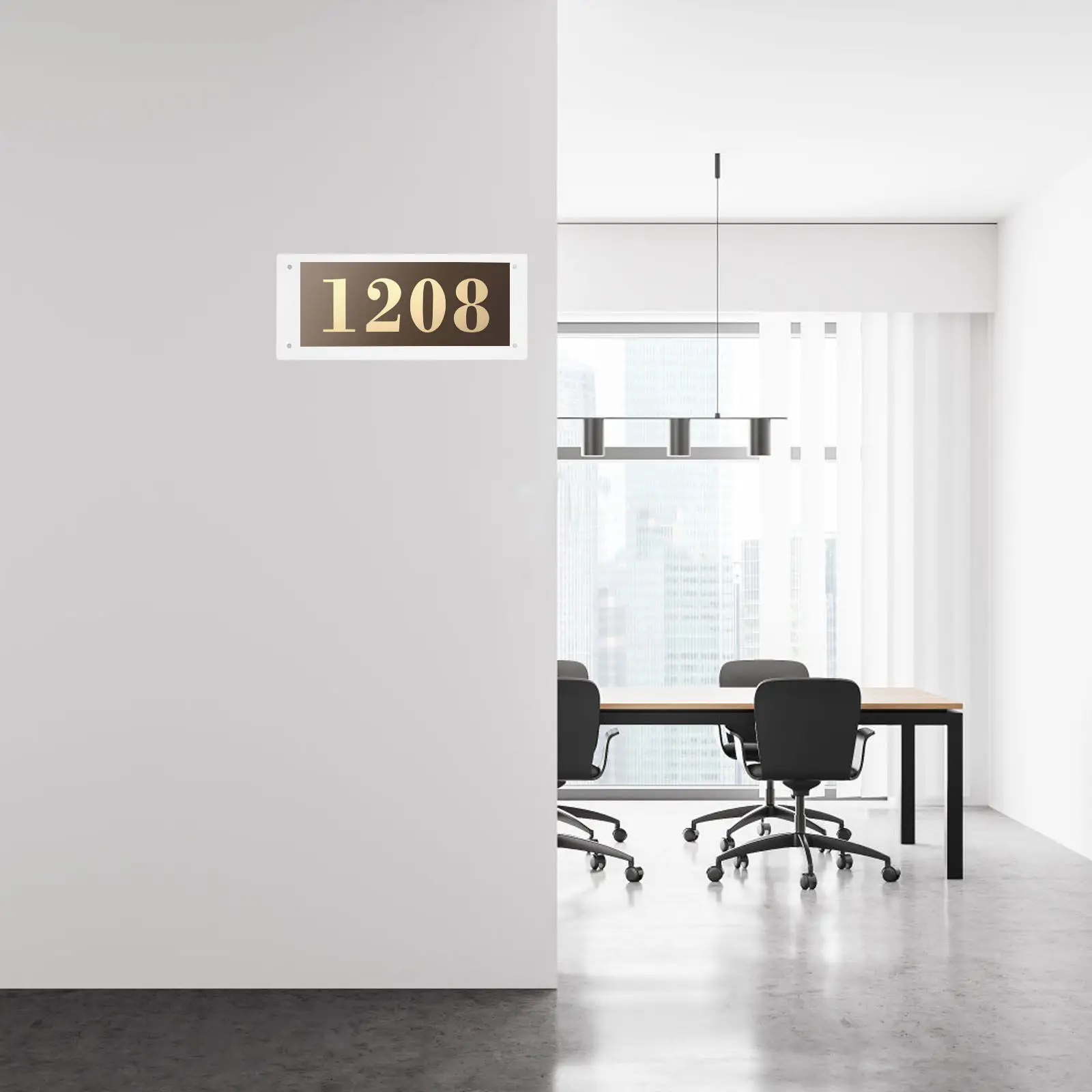Display Holder Card Office Halloween Christmas Acrylic Office Door Sign Door Plate Sign Apartment Door Sign Modern