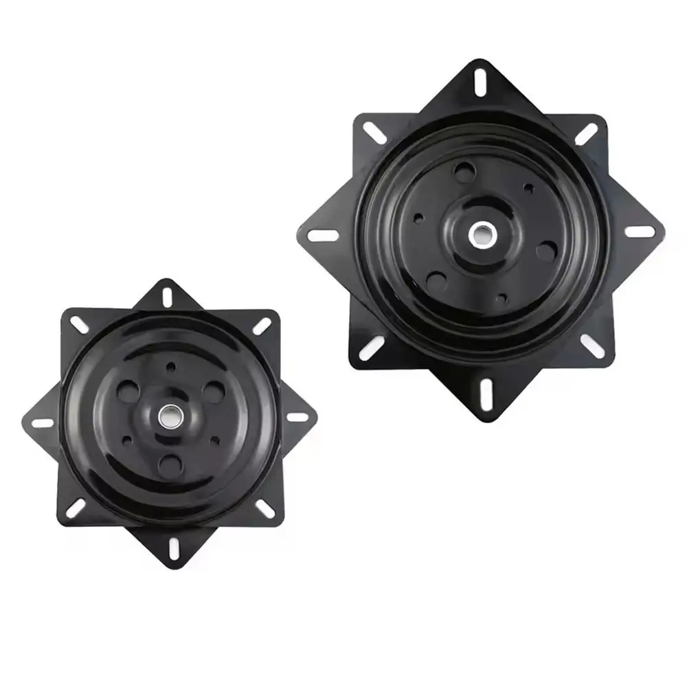 360° Rotation Bar Stools Swivel Plate Sturdy Easy Installation Steel Swivel Platform Universal Flat Boat Seat Mount Bracket