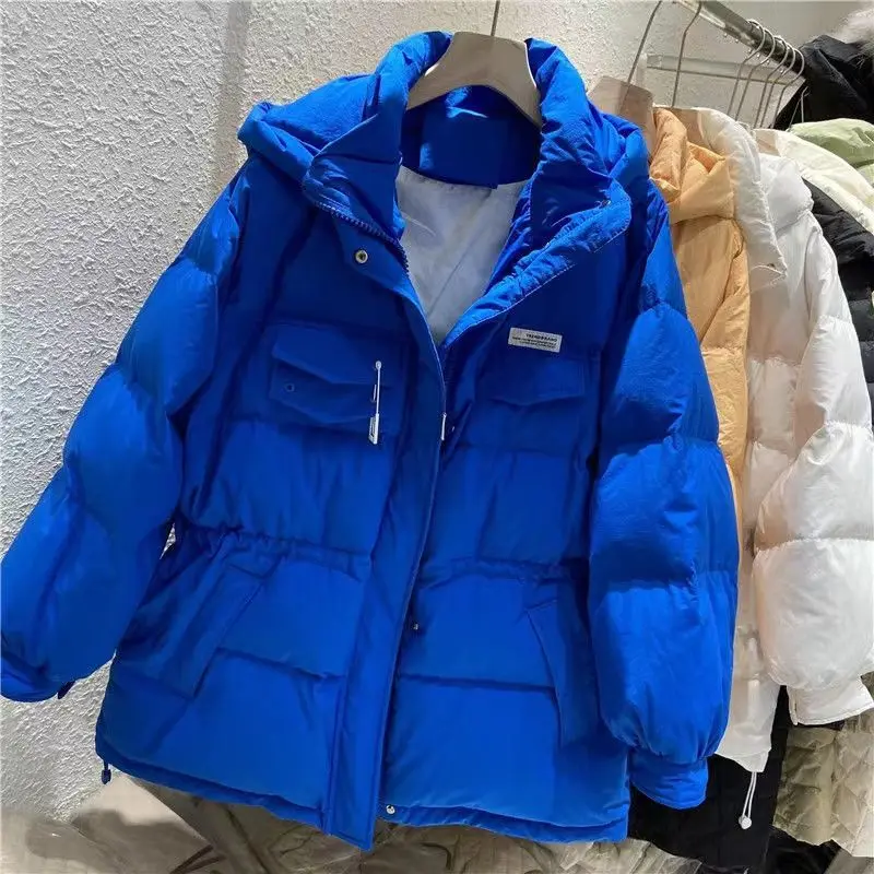 2023 New Parkas Women Winter Jacket Hooded Thick Warm Cotton Padded Parka Casual Basic Coat Female Snow Coat Outerwear