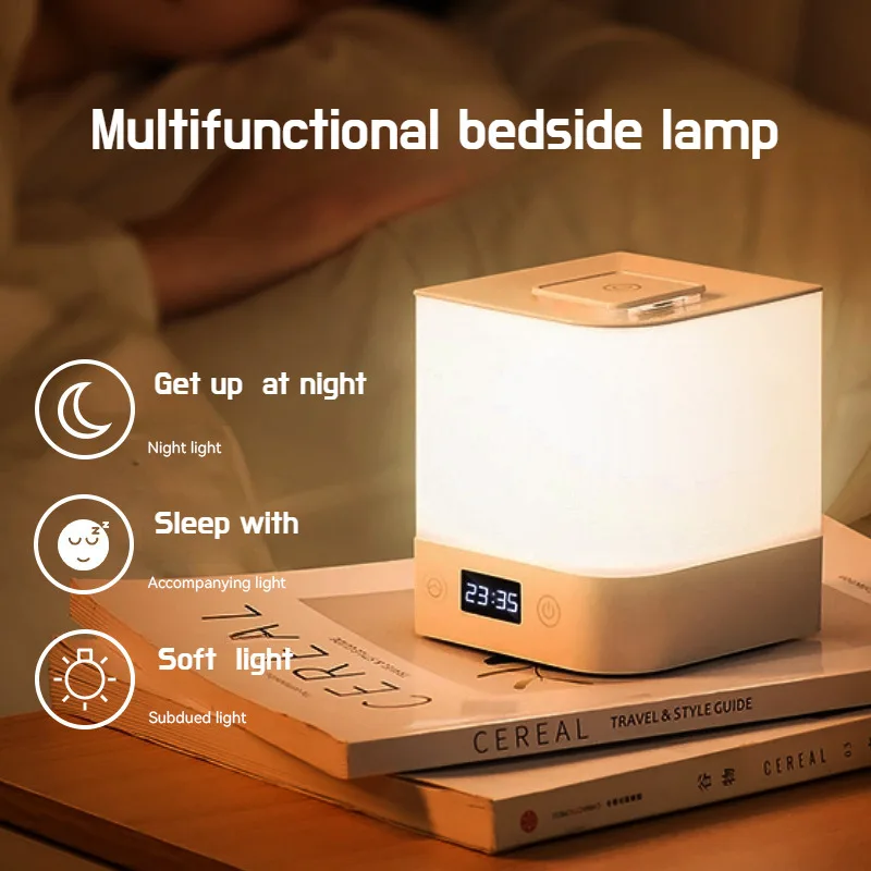 

LED night light rechargeable lighting bedroom bedside sleep baby