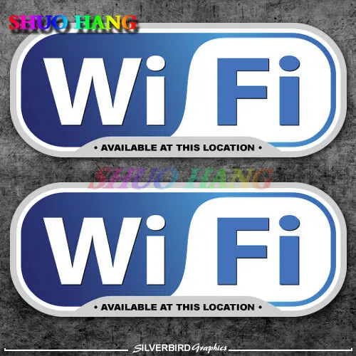 Wifi Available Sticker Decal Free WiFi Spot Sticker  Window Business Office Door Store Vinyl Internet