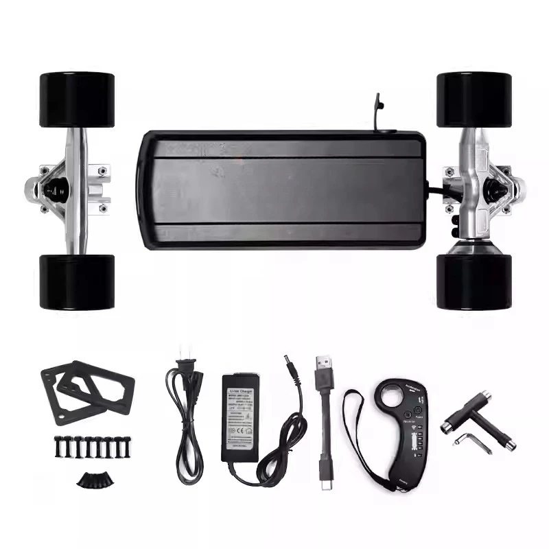 Four-wheel Electric Skateboard Kit Controller Motor Single and Double Drive Electric Remote Control Skateboard Full Set