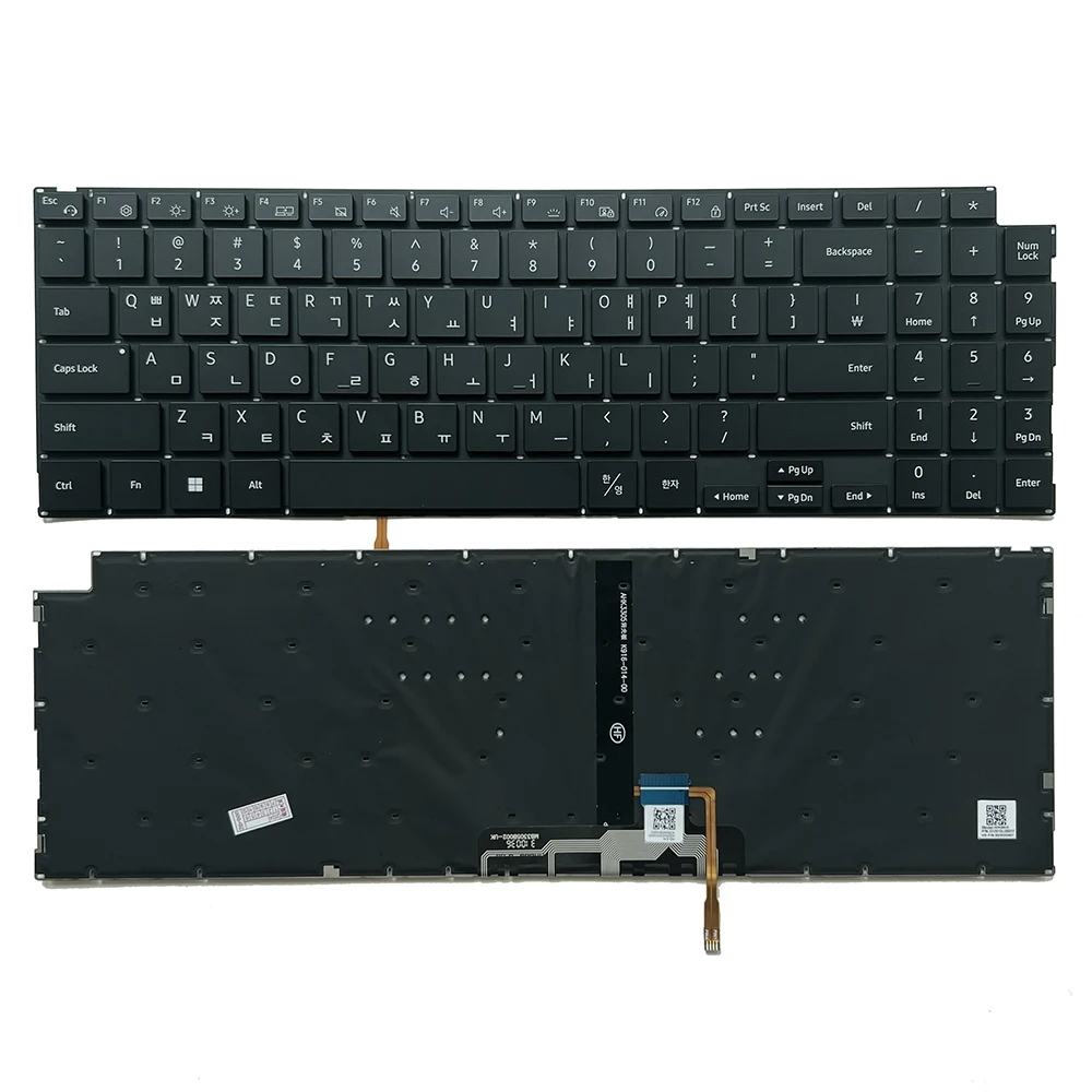 teclado retroiluminado coreano para samsung galaxy book np750xda np755xda 750xda 755xda kd6de v2054kfak1 hq25403001y00 hk3305 01